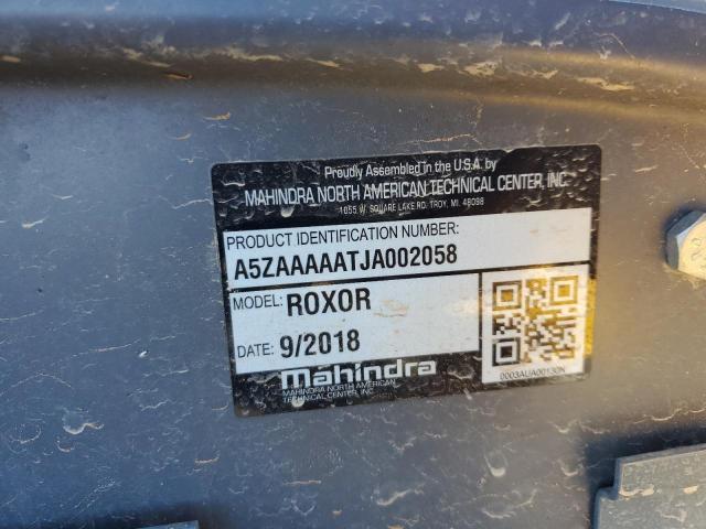 A5ZAAAAATJA002058 - 2018 MAHINDRA AND MAHINDRA ROXOR Серый фото 12