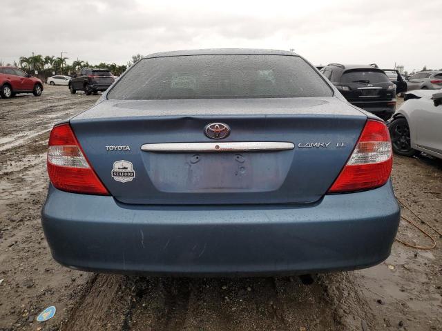 4T1BE32K54U894582 - 2004 TOYOTA CAMRY LE BLUE photo 6