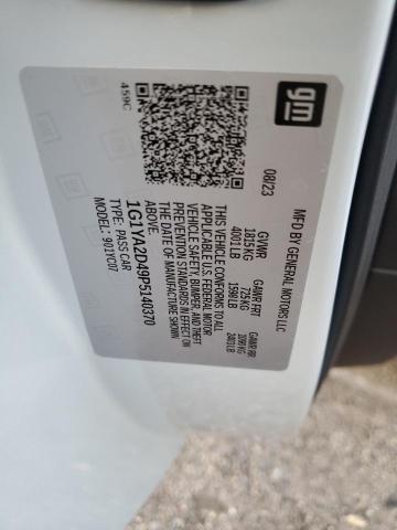 1G1YA2D49P5140370 - 2023 CHEVROLET CORVETTE STINGRAY 1LT GRAY photo 12