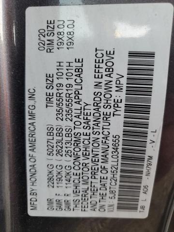 5J8TC2H52LL034655 - 2020 ACURA RDX TECHNOLOGY ნაცრისფერი ფოტო 13