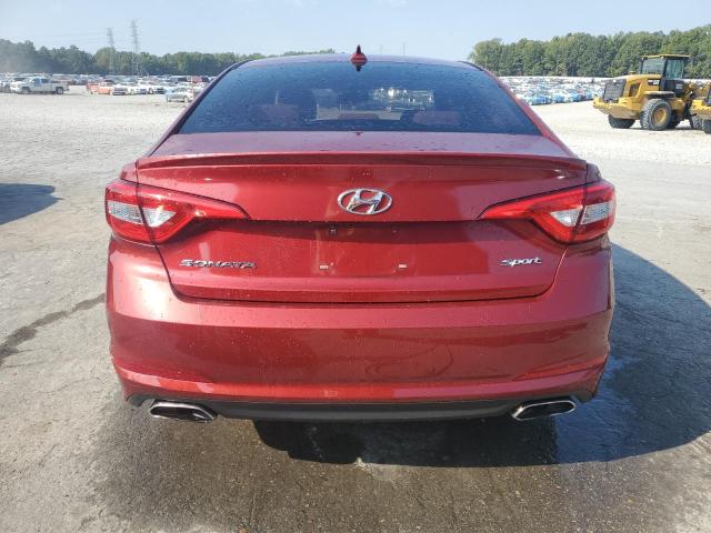 5NPE34AF2FH060607 - 2015 HYUNDAI SONATA SPORT RED photo 6
