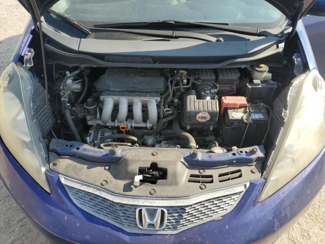 JHMGE8H37DC021668 - 2013 HONDA FIT BLUE photo 11