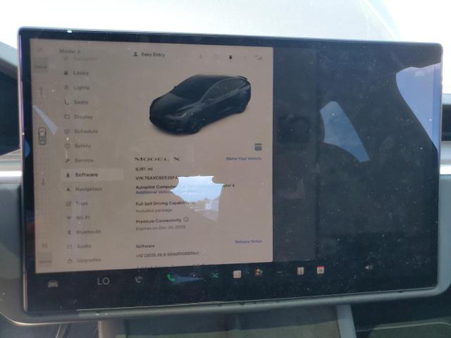 7SAXCBE53SF462789 - 2025 TESLA MODEL X GRAY photo 9