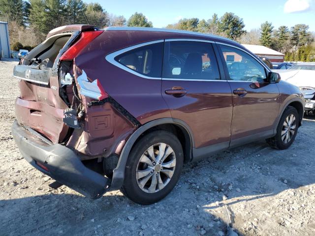 5J6RM4H76EL095183 - 2014 HONDA CR-V EXL BURGUNDY photo 3