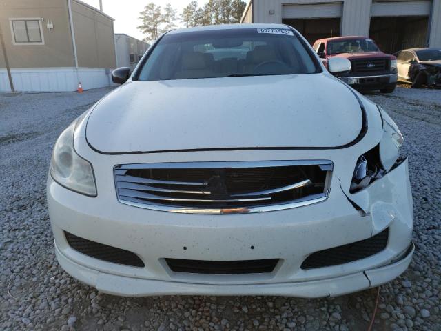 JNKBV61E08M203805 - 2008 INFINITI G35 WHITE photo 5