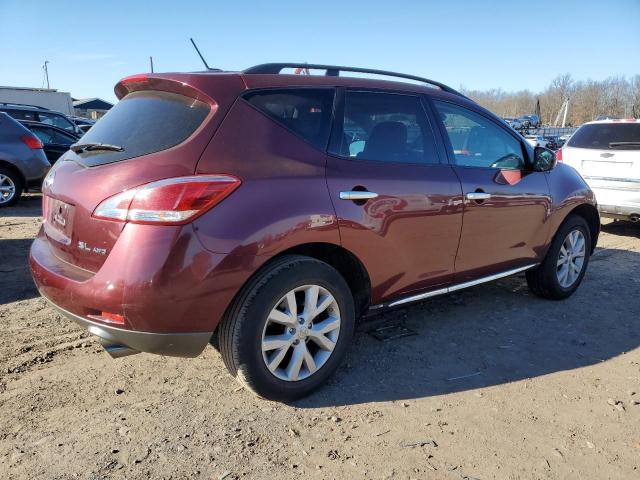 JN8AZ1MW2BW162201 - 2011 NISSAN MURANO S BURGUNDY photo 3