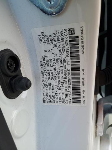 2HGFC2F8XMH550187 - 2021 HONDA CIVIC SPORT 白色 照片 13