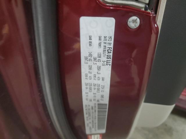 2C4RC1EG6HR599515 - 2017 CHRYSLER PACIFICA TOURING L PLUS MAROON photo 13