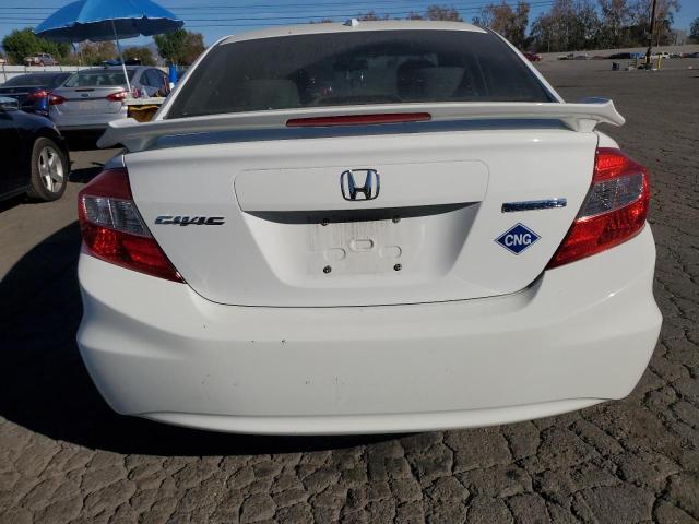 19XFB5F54CE002012 - 2012 HONDA CIVIC NATURAL GAS WHITE photo 6