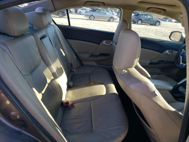 2HGFB2F95CH525062 - 2012 HONDA CIVIC EXL ყავისფერი ფოტო 10