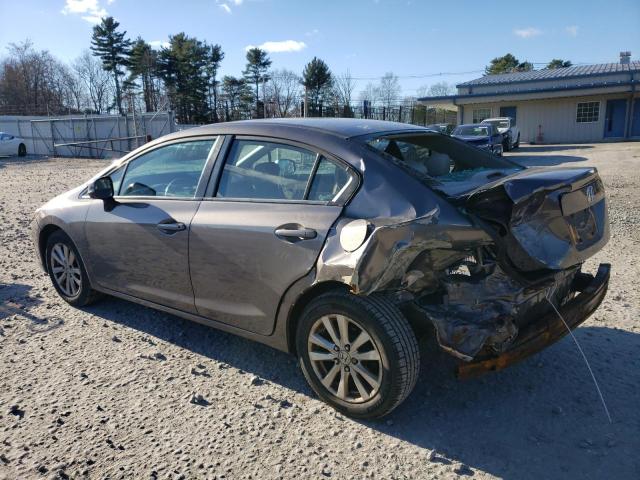 2HGFB2F95CH525062 - 2012 HONDA CIVIC EXL ყავისფერი ფოტო 2