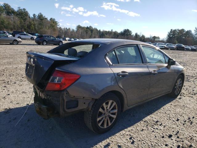 2HGFB2F95CH525062 - 2012 HONDA CIVIC EXL BROWN photo 3