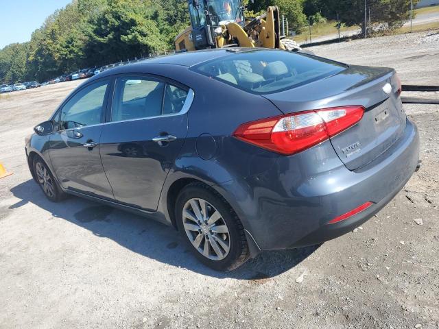KNAFX4A8XE5121918 - 2014 KIA FORTE EX BLUE photo 2