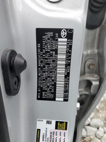 5YFEPRAE2LP034550 - 2020 TOYOTA COROLLA LE SILVER photo 12