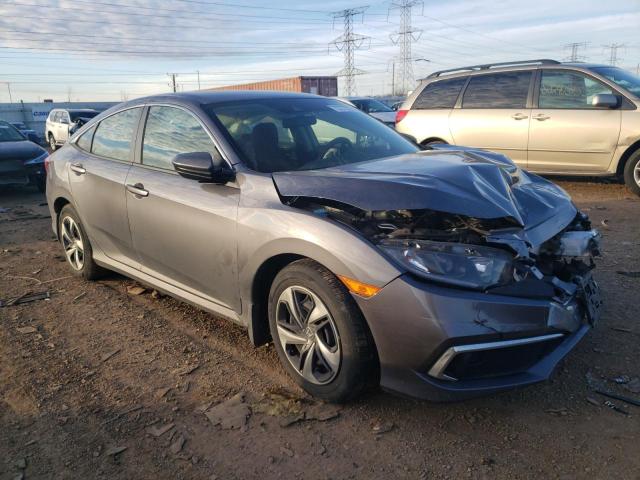 2HGFC2F6XMH514210 - 2021 HONDA CIVIC LX GRAY photo 4