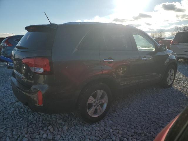 5XYKUDA76EG482877 - 2014 KIA SORENTO EX CHARCOAL photo 3