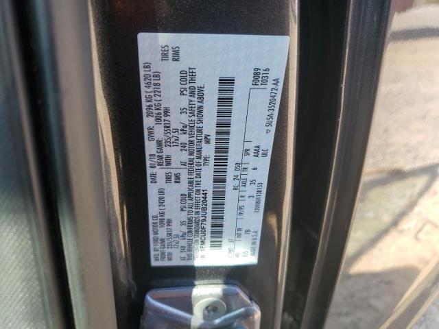 1FMCU0F79JUB20441 - 2018 FORD ESCAPE S GRAY photo 13