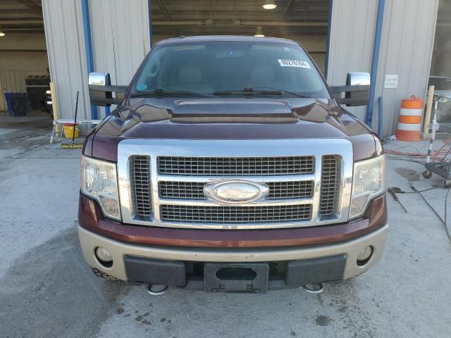 1FTPW14V09FB41539 - 2009 FORD F150 SUPERCREW BURGUNDY photo 5