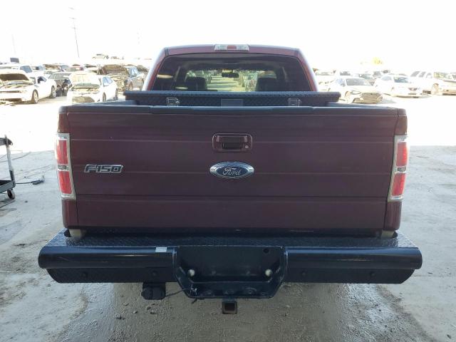 1FTPW14V09FB41539 - 2009 FORD F150 SUPERCREW BURGUNDY photo 6