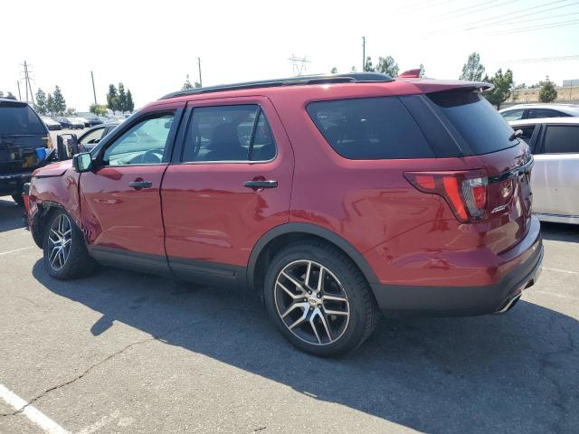 1FM5K8GT6HGD55283 - 2017 FORD EXPLORER SPORT BURGUNDY photo 2