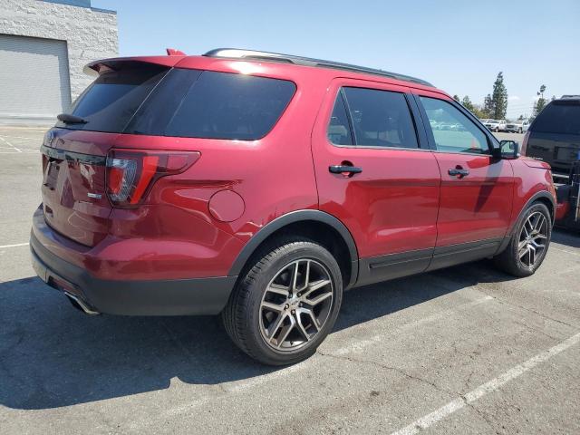 1FM5K8GT6HGD55283 - 2017 FORD EXPLORER SPORT BURGUNDY photo 3