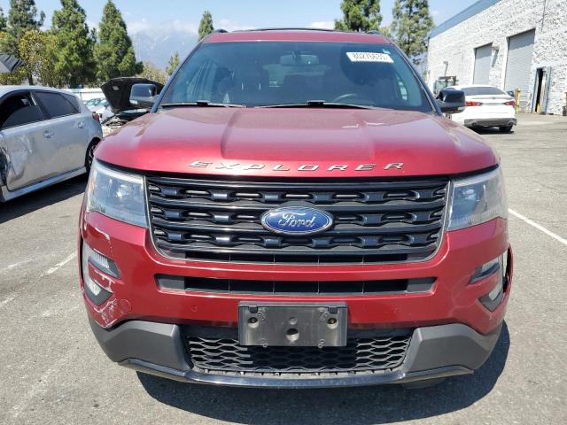 1FM5K8GT6HGD55283 - 2017 FORD EXPLORER SPORT BURGUNDY photo 5