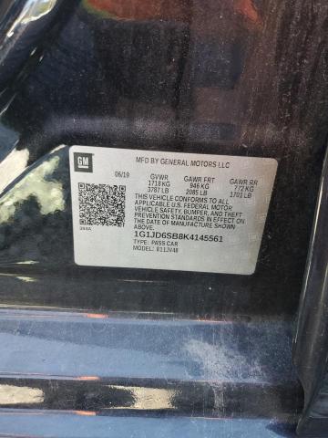 1G1JD6SB8K4145561 - 2019 CHEVROLET SONIC LT 黑色 照片 12