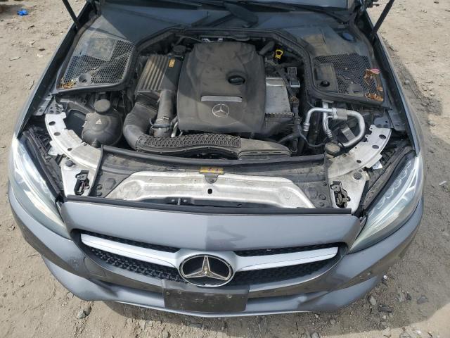 WDDWJ4KB2HF393401 - 2017 MERCEDES-BENZ C 300 4MATIC GRAY photo 11