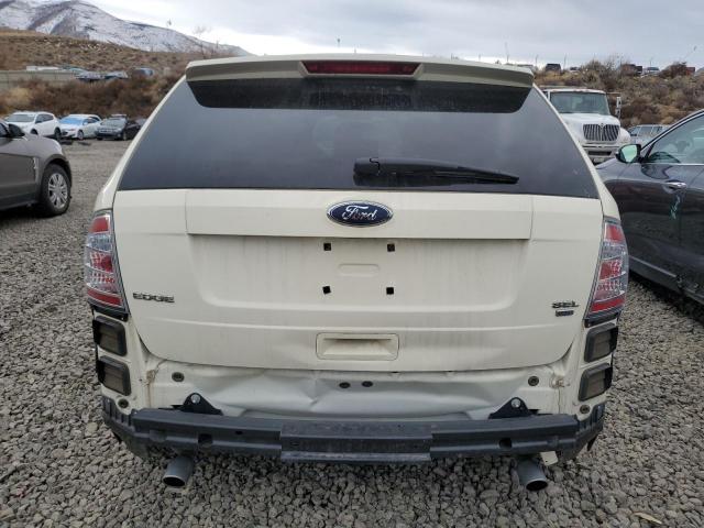 2FMDK48C58BB40438 - 2008 FORD EDGE SEL WHITE photo 6