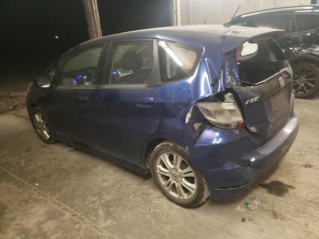 JHMGE8H48AS009281 - 2010 HONDA FIT SPORT BLUE photo 2