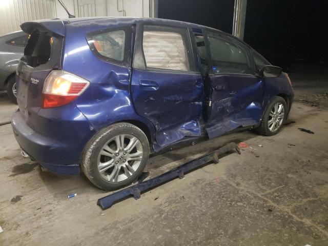 JHMGE8H48AS009281 - 2010 HONDA FIT SPORT BLUE photo 3