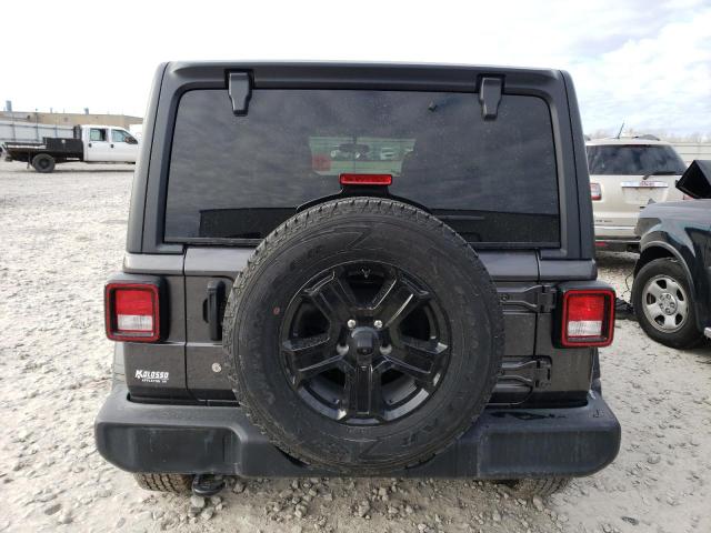 1C4HJXDG7KW527095 - 2019 JEEP WRANGLER U SPORT GRAY photo 6