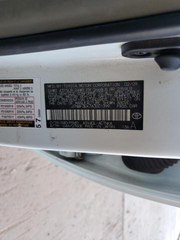 JTNBF3EK7A3001399 - 2010 TOYOTA CAMRY BASE 白色 照片 12