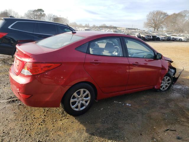 KMHCT4AE1EU661067 - 2014 HYUNDAI ACCENT GLS RED photo 3