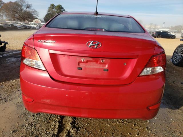 KMHCT4AE1EU661067 - 2014 HYUNDAI ACCENT GLS RED photo 6