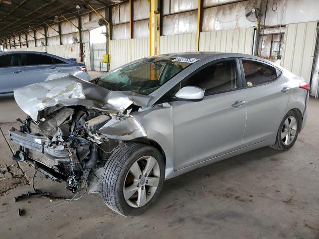 KMHDH4AE4CU242309 - 2012 HYUNDAI ELANTRA GLS SILVER photo 1