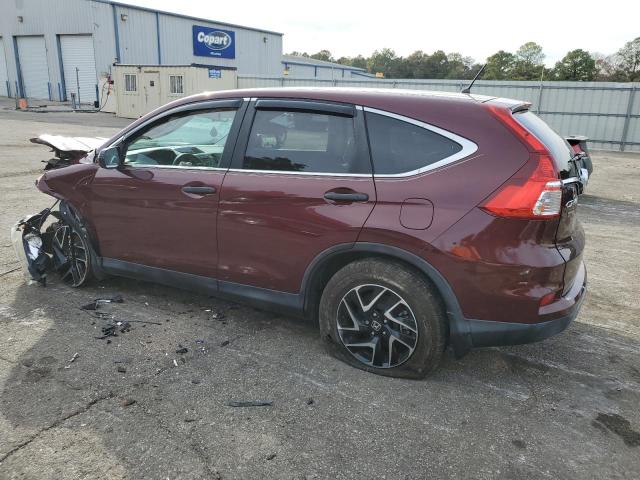 2HKRM3H45GH506585 - 2016 HONDA CR-V SE MAROON photo 2