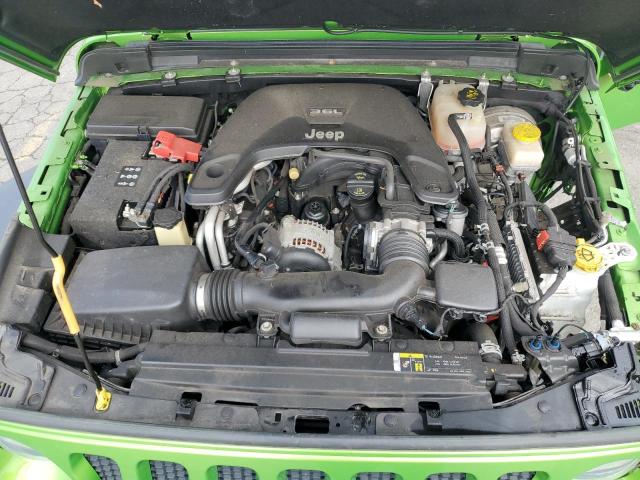 1C4HJXDG7JW240614 - 2018 JEEP WRANGLER U SPORT Yeşil fotoğraf 12