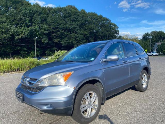 JHLRE4H77BC008053 - 2011 HONDA CR-V EXL BLUE photo 2