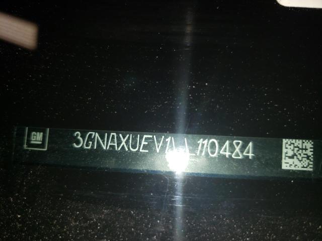 3GNAXUEV1LL110484 - 2020 CHEVROLET EQUINOX LT BLACK photo 12