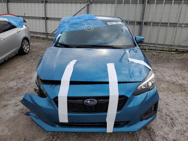 4S3GKAK69J3602508 - 2018 SUBARU IMPREZA SPORT BLUE photo 5