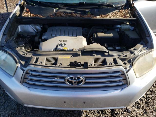 JTEDS41A192084210 - 2009 TOYOTA HIGHLANDER SILVER photo 12