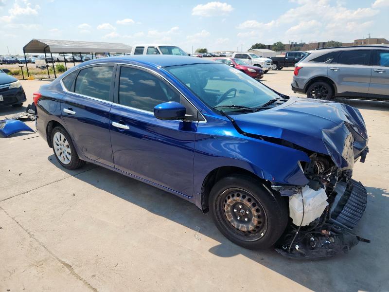 3N1AB7AP5JY332691 - 2018 NISSAN SENTRA S BLUE photo 4
