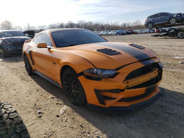 1FA6P8CF9J5129787 - 2018 FORD MUSTANG GT YELLOW photo 4