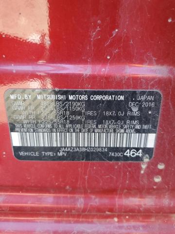 JA4AZ3A38HZ029834 - 2017 MITSUBISHI OUTLANDER SE RED photo 14