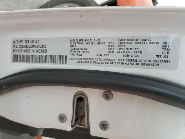 3C6UR5CJ0NG345340 - 2022 RAM 2500 TRADESMAN 白色 照片 12