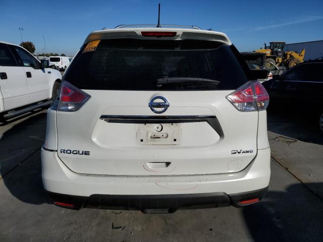 5N1AT2MV9FC777714 - 2015 NISSAN ROGUE S WHITE photo 6