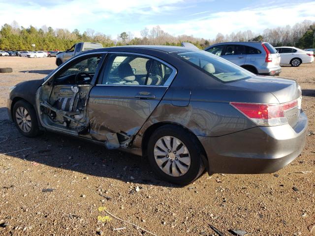 1HGCP2F33CA059789 - 2012 HONDA ACCORD LX GRAY photo 2