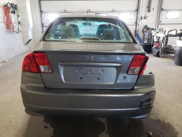 JHMES966X4S002668 - 2004 HONDA CIVIC HYBRID GRAY photo 6