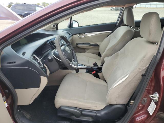 19XFB2F85DE274725 - 2013 HONDA CIVIC EX BURGUNDY photo 7